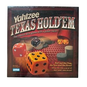 Hasbro Gaming Yahtzee Texas Hold'Em Board Game Brand New Parker Brothers